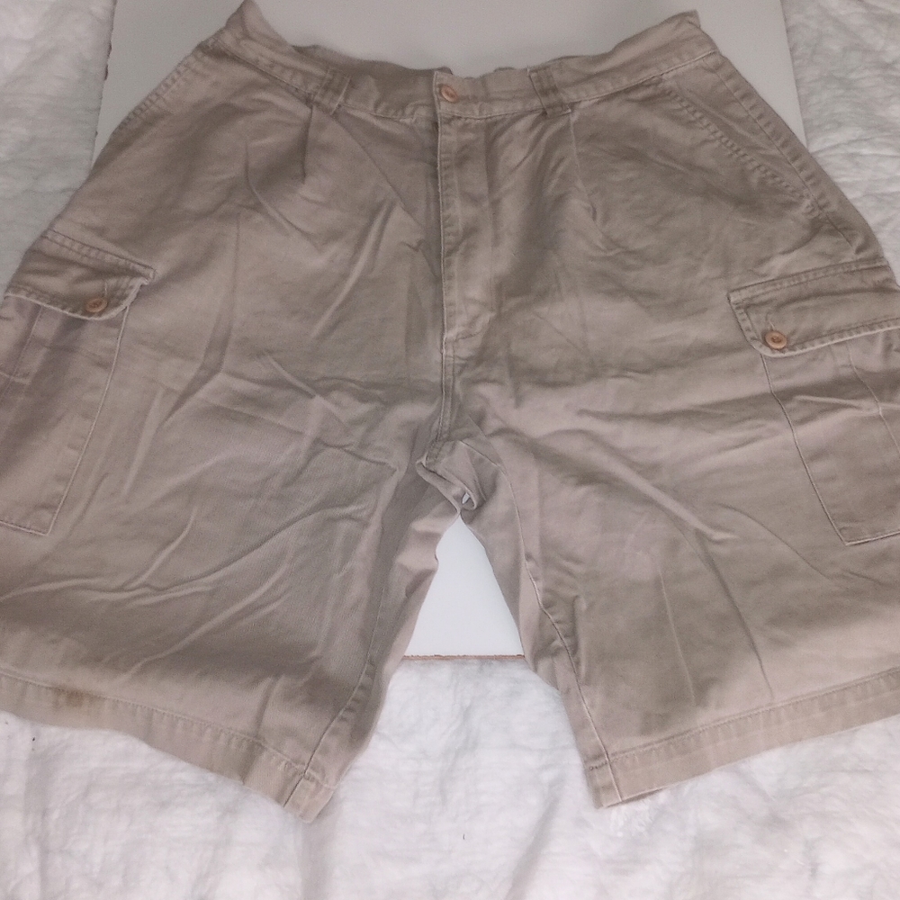 Artic Sporting Gear Men's Cotton Cargo Shorts Beige Size 34